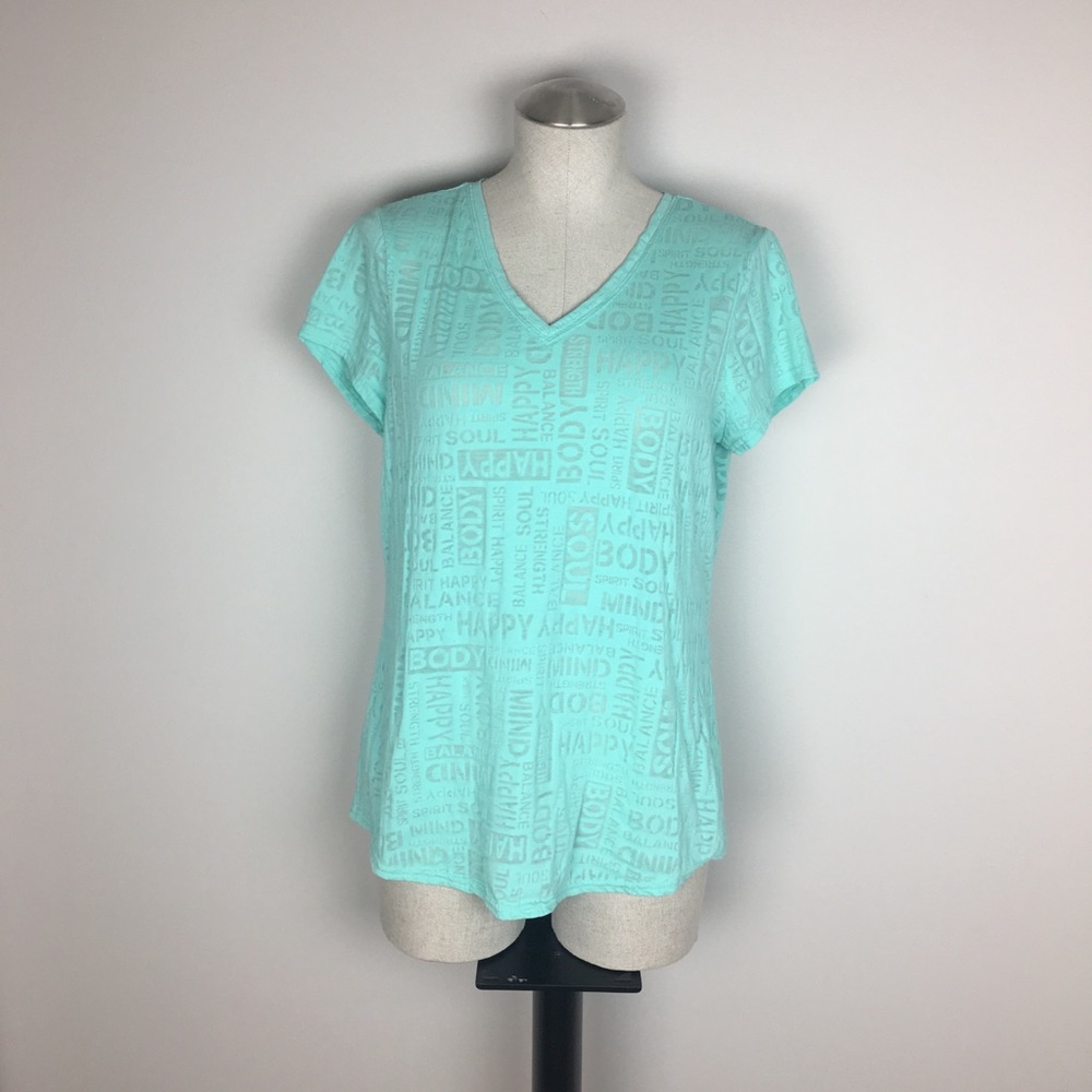 Tek Gear Word Pattern Athletic Short Sleeve Top